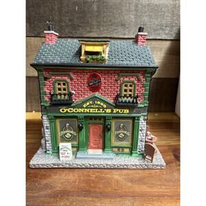 Lemax Porcelain Village O'Connell's Irish Pub Caddington 35600 In Box